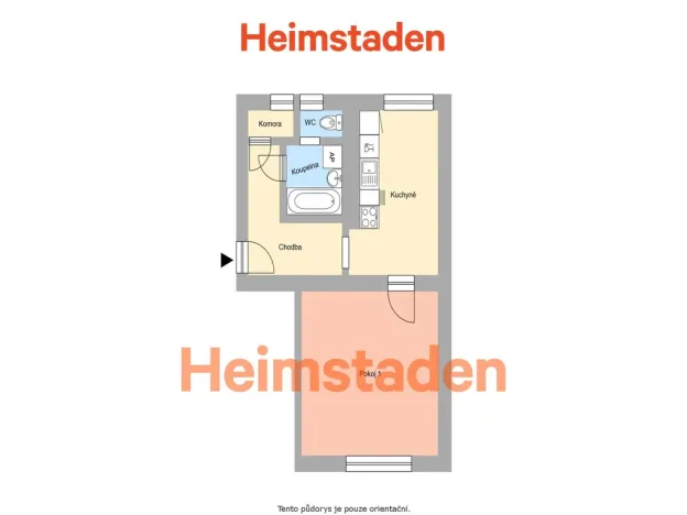 Pronájem bytu 1+1, Havířov - Město, Chopinova, 38 m2