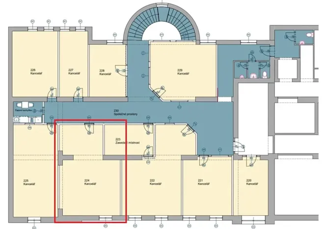 Pronájem ordinace, Frýdek-Místek, tř. T. G. Masaryka, 42 m2
