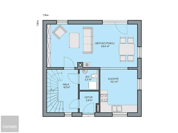 Prodej rodinného domu, Psáry, 97 m2