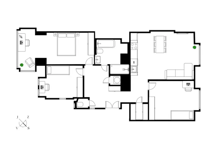 Prodej bytu 4+kk, Brno - Veveří, Nerudova, 85 m2