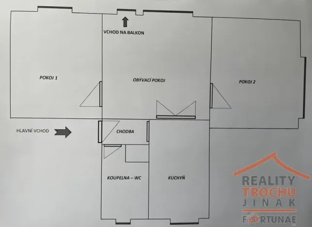Prodej bytu 3+1, Hradec Králové, Labská kotlina, 72 m2