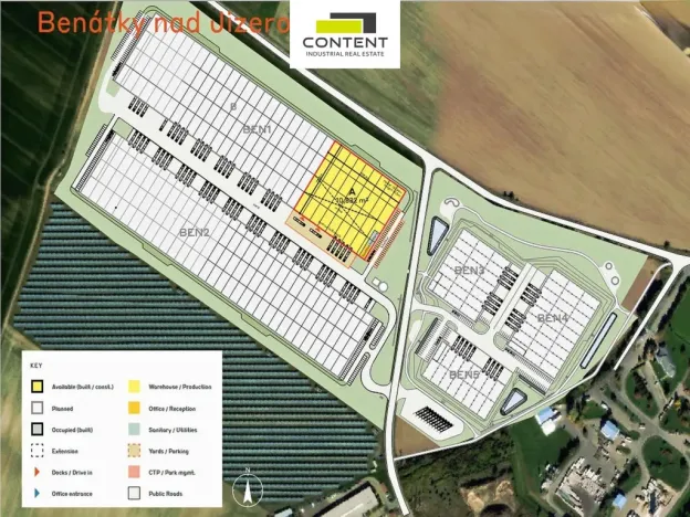 Pronájem skladu, Benátky nad Jizerou - Benátky nad Jizerou II, Průmyslová, 10232 m2
