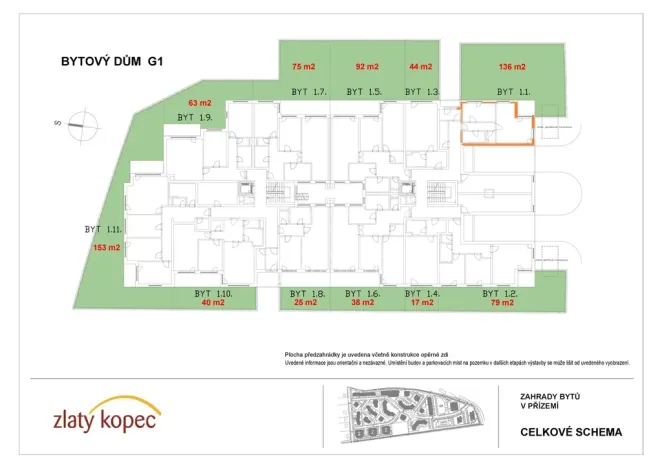 Pronájem bytu 2+kk, Přezletice, Pod Zahrady, 54 m2