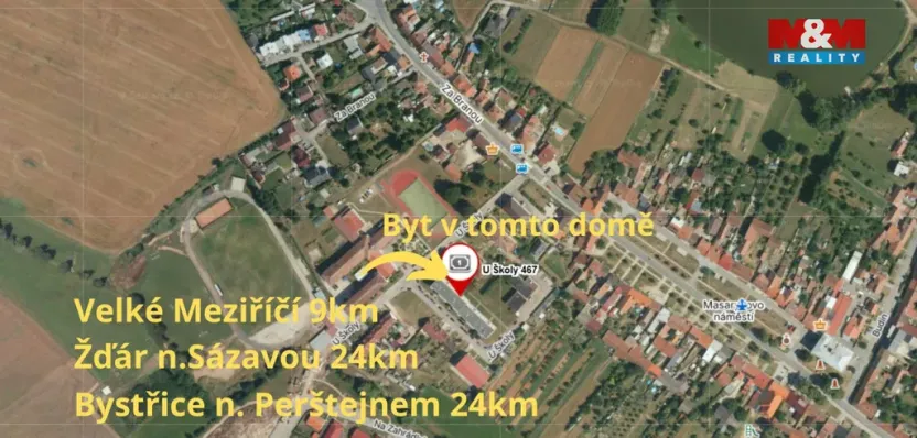 Prodej bytu 1+1, Křižanov, U Školy, 37 m2