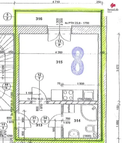 Pronájem bytu 1+kk, Plzeň, Wenzigova, 24 m2