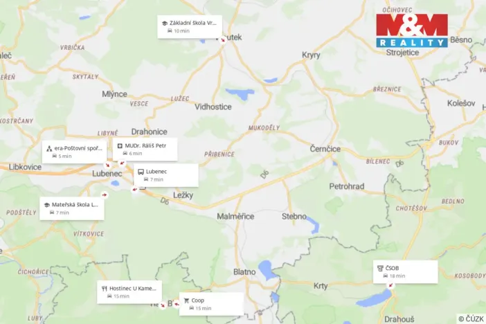 Prodej zahrady, Lubenec, 1288 m2