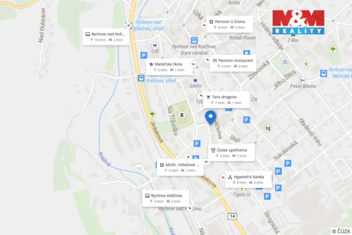 Prodej bytu 2+1, Rychnov nad Kněžnou, Havlíčkova, 62 m2