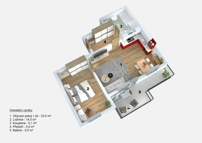 Prodej bytu 2+kk, Brandýs nad Labem-Stará Boleslav, Kralupská, 57 m2