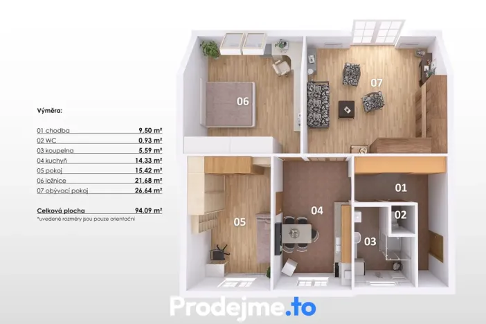 Prodej bytu 3+1, Znojmo, náměstí Svobody, 95 m2
