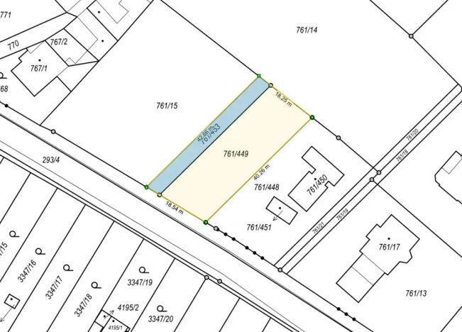 Prodej pozemku pro bydlení, Kyjov, 745 m2