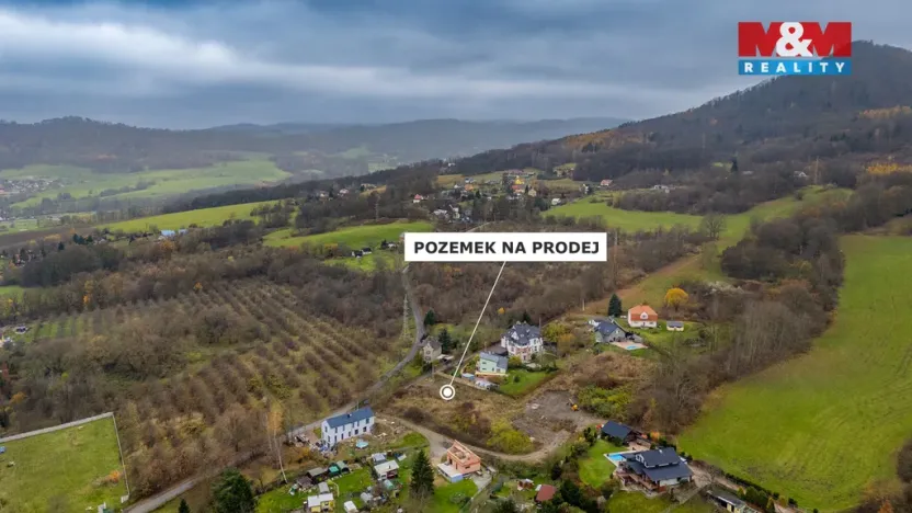 Prodej pozemku pro bydlení, Děčín, V Lukách, 1477 m2