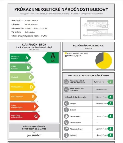 Prodej bytu 3+kk, Holubice, 81 m2