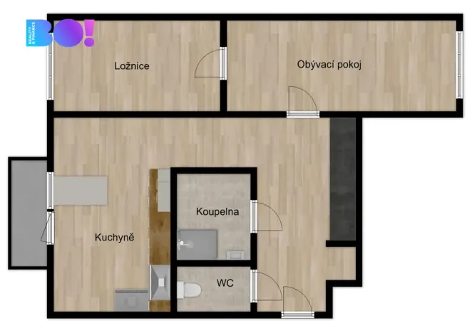 Pronájem bytu 2+1, Třinec, Dukelská, 52 m2