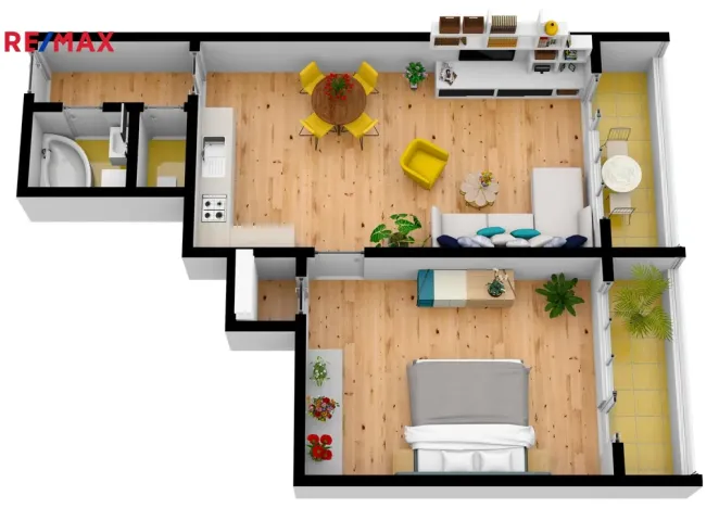 Pronájem bytu 2+kk, Hradec Králové - Nový Hradec Králové, Jana Masaryka, 56 m2