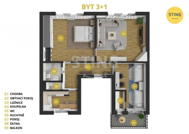 Prodej bytu 3+1, Opava, Vaškovo náměstí, 129 m2