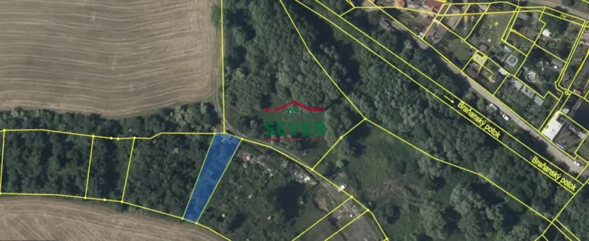 Prodej zahrady, Braňany, 553 m2