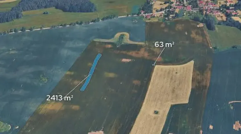 Prodej podílu pole, Trhové Sviny, 1238 m2