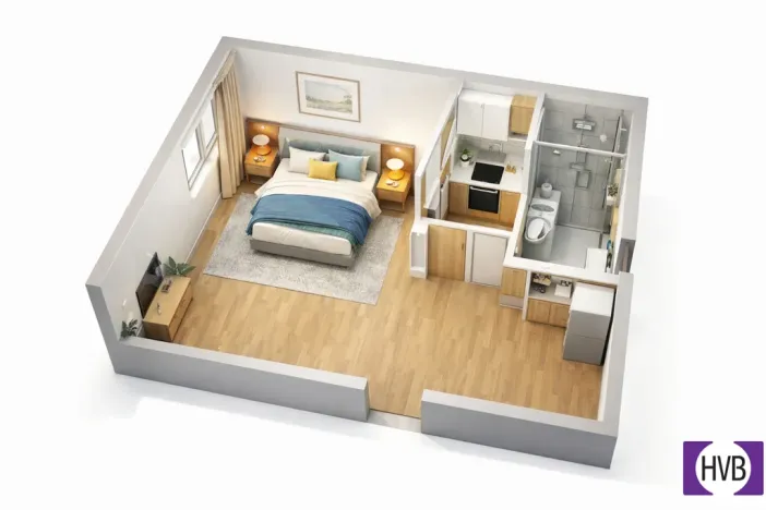 Prodej bytu 2+kk, Horní Planá, Palackého, 31 m2