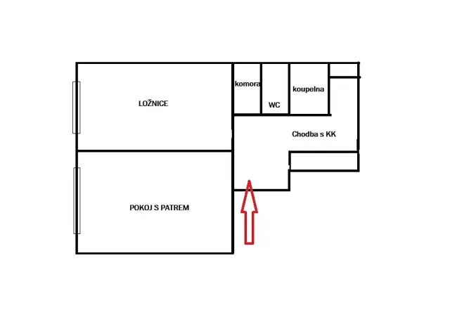 Prodej bytu 2+kk, Praha - Libeň, Čihákova, 42 m2