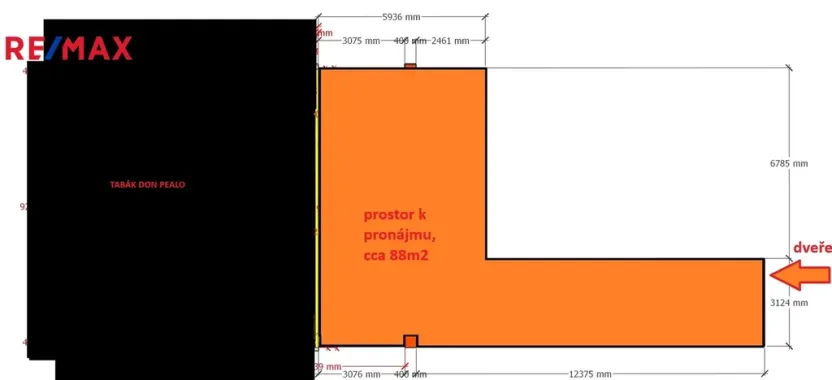 Pronájem skladu, Úpice, 88 m2