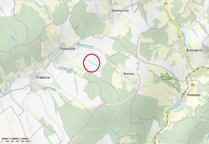 Prodej pole, Pašovice, 9923 m2