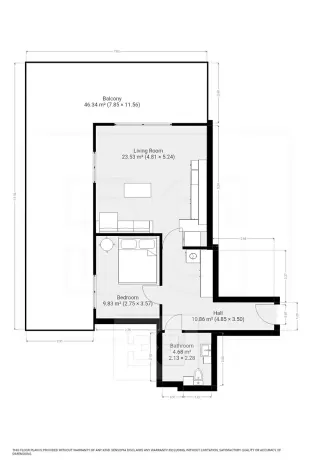 Pronájem bytu 2+kk, Hostivice, Žitná, 54 m2
