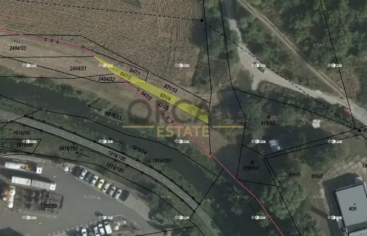 Prodej louky, Tečovice, 154 m2