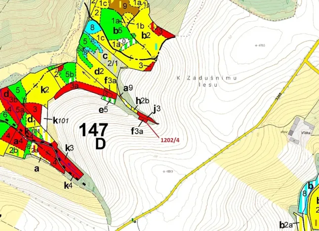 Dražba lesa, Čestín, 356 m2