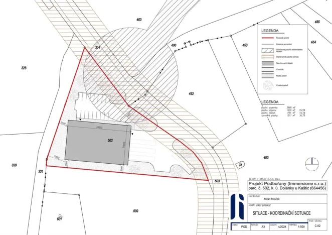 Prodej komerčního pozemku, Podbořany, 3968 m2