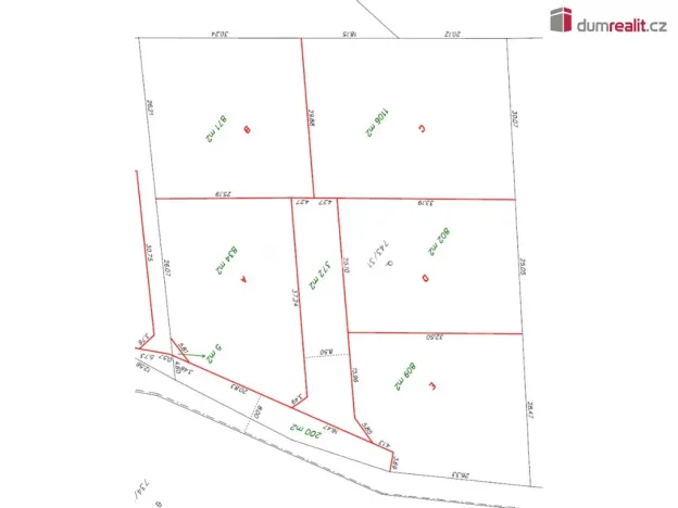 Prodej pozemku pro bydlení, Bykoš, 4794 m2
