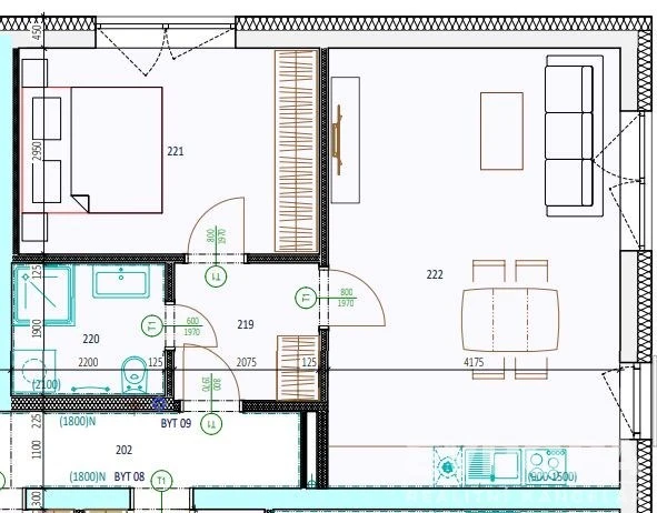 Pronájem bytu 2+kk, Havlíčkův Brod, 49 m2