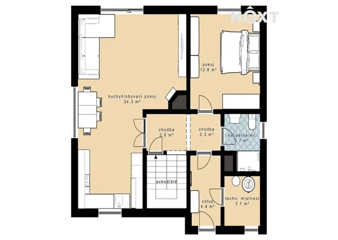 Prodej rodinného domu, Svatý Jan, 125 m2