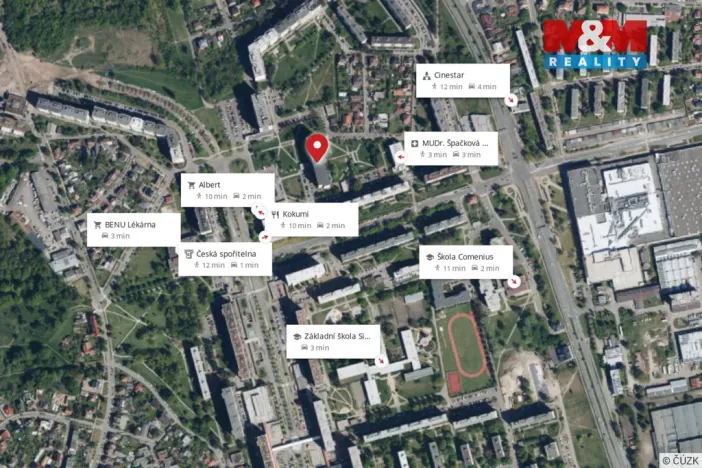 Pronájem bytu 1+kk, Hradec Králové - Nový Hradec Králové, Jana Masaryka, 35 m2