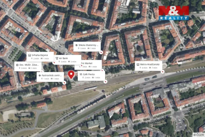 Pronájem bytu 2+kk, Praha, Václavkova, 66 m2