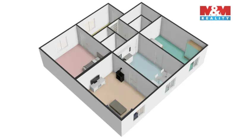 Prodej rodinného domu, Vrbno nad Lesy, 91 m2