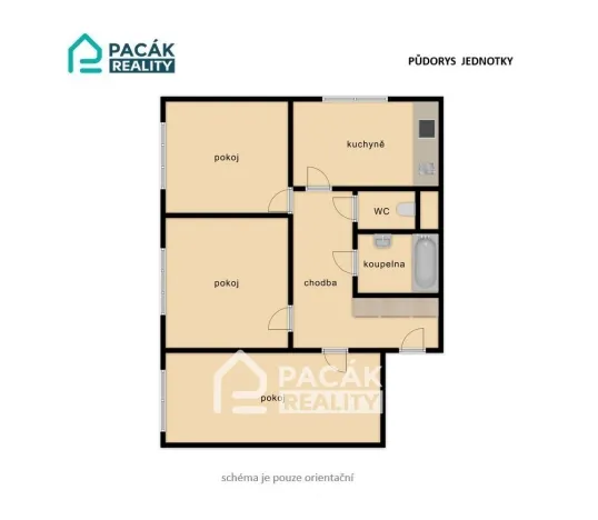 Prodej bytu 3+1, Přerov - Přerov I-Město, Dvořákova, 68 m2