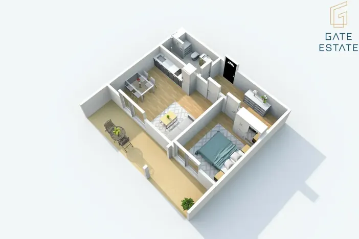 Prodej bytu 2+kk, Všechovice, 45 m2