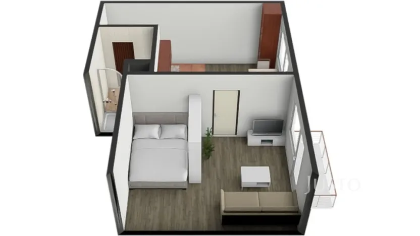 Prodej bytu 1+1, Písek - Budějovické Předměstí, třída Přátelství, 38 m2