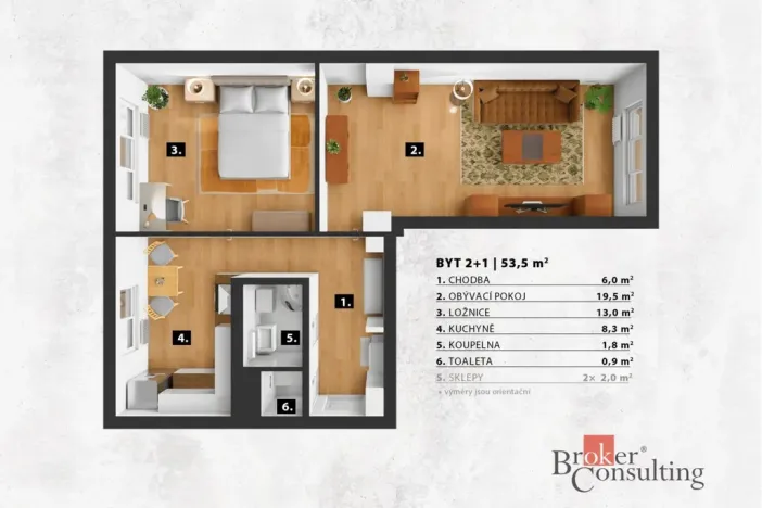 Prodej bytu 2+1, Praha - Modřany, Klostermannova, 53 m2