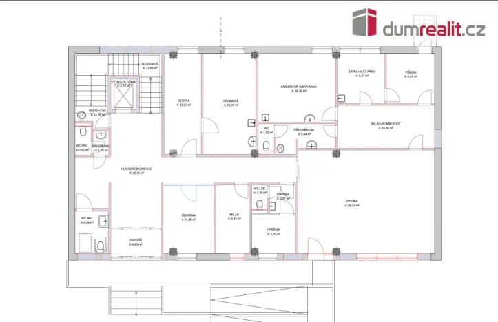 Pronájem komerční nemovitosti, Most, J. A. Komenského, 40 m2