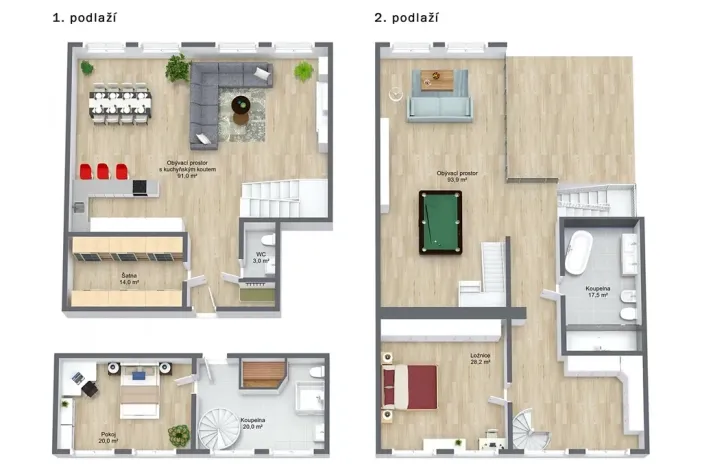 Prodej atypického bytu, Praha - Smíchov, Křížová, 428 m2