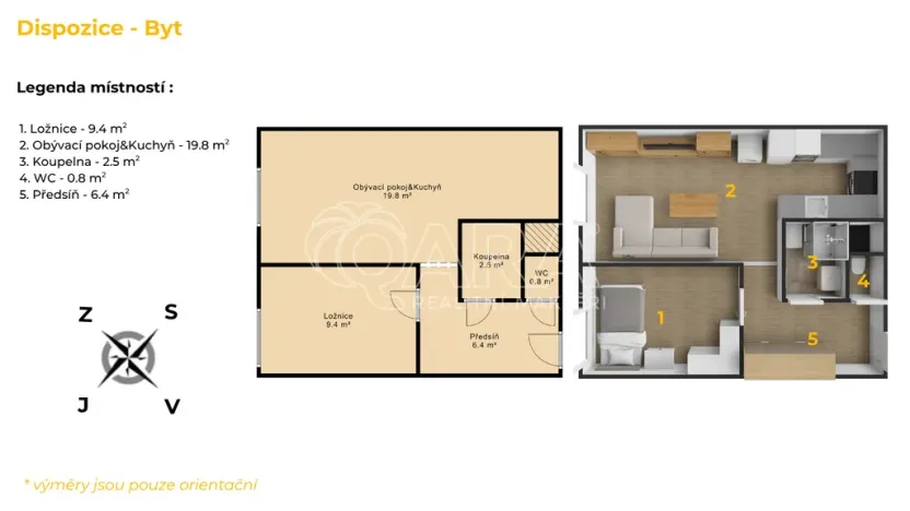Prodej bytu 2+kk, Beroun - Beroun-Město, Košťálkova, 41 m2