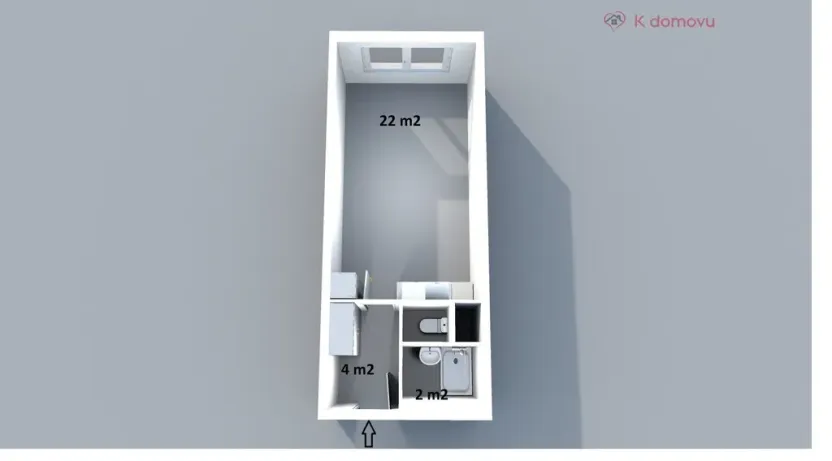 Prodej bytu 1+kk, Milevsko, Písecké předměstí, 29 m2