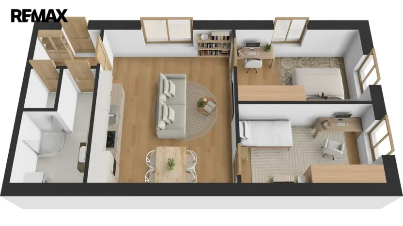 Pronájem bytu 3+kk, Hradec Králové - Pražské Předměstí, Blažíčkovo náměstí, 57 m2