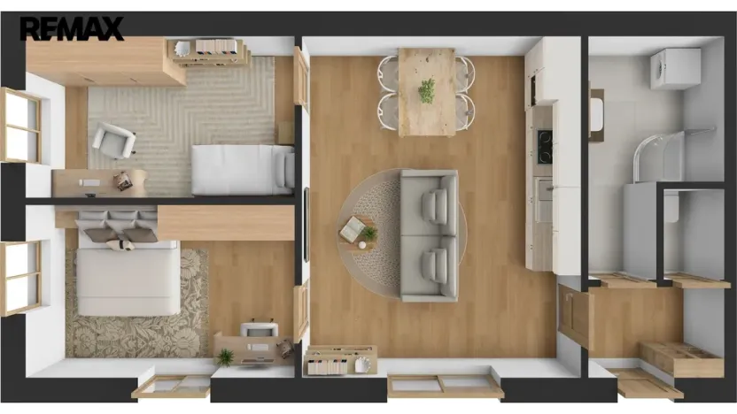 Pronájem bytu 3+kk, Hradec Králové - Pražské Předměstí, Blažíčkovo náměstí, 57 m2