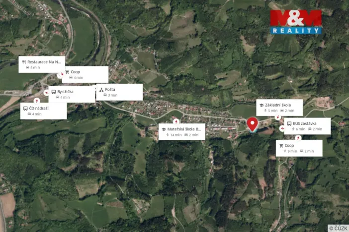 Prodej pozemku pro bydlení, Bystřička, 600 m2