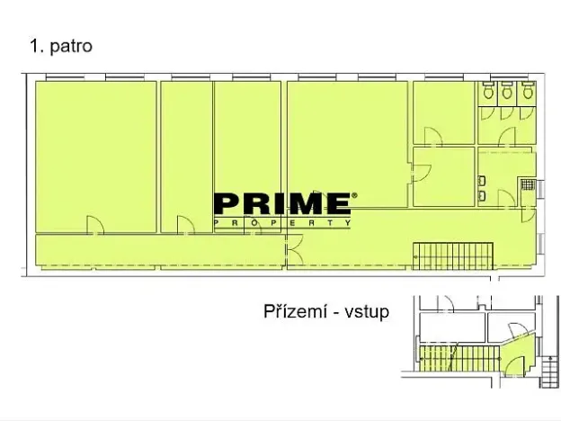 Pronájem kanceláře, Praha - Malešice, Tiskařská, 206 m2