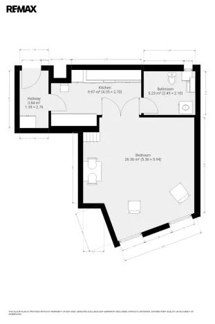 Pronájem bytu 1+1, Praha - Radlice, Pechlátova, 43 m2