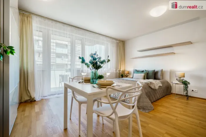 Pronájem bytu 1+kk, Praha - Jinonice, Pod stolovou horou, 37 m2