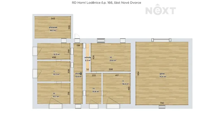 Prodej rodinného domu, Horní Loděnice, 195 m2